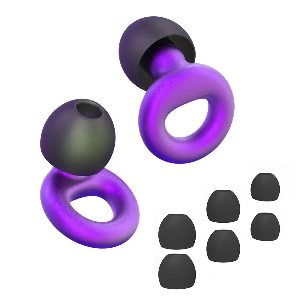 Silent Earplugs – Noise Reduction for Sleep, Work & Travel (Reusable)