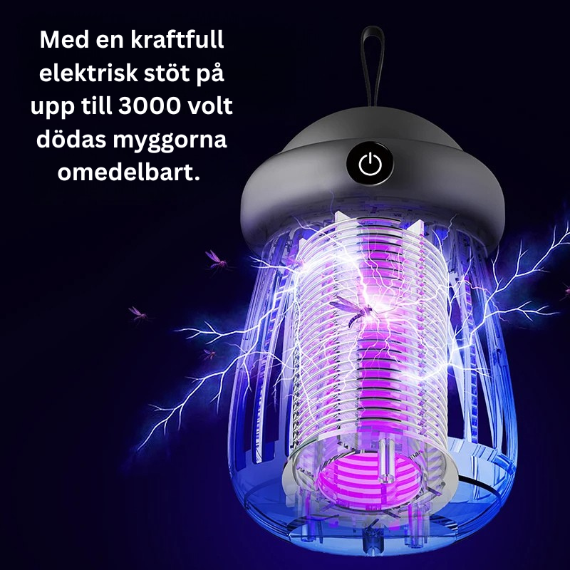 Mosquito trap with UV light and carbon dioxide 