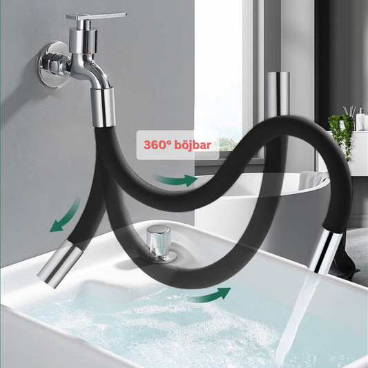 Sleek faucet extender in durable material