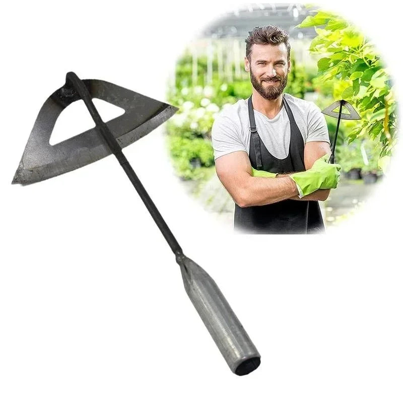 Hardened Steel Garden Hoe – Effective Weed Remover