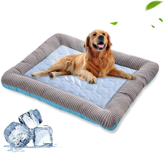 Self-cooling pet bed made of soft material