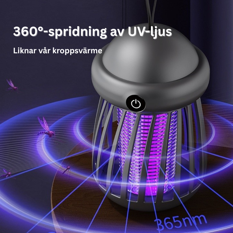 Mosquito trap with UV light and carbon dioxide 