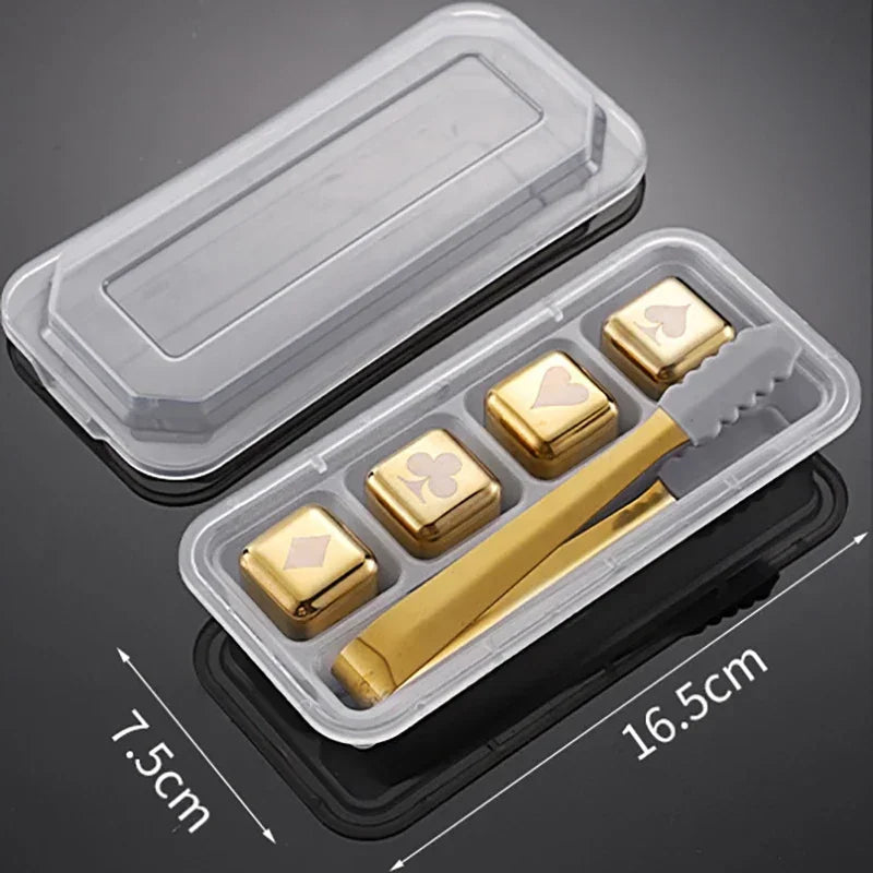 Kylkuber Poker Guld 4-pack