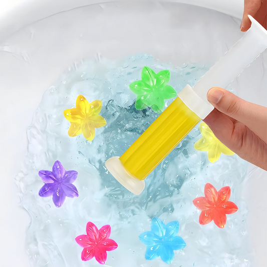 Fragrant flower stamps for a fresh toilet 