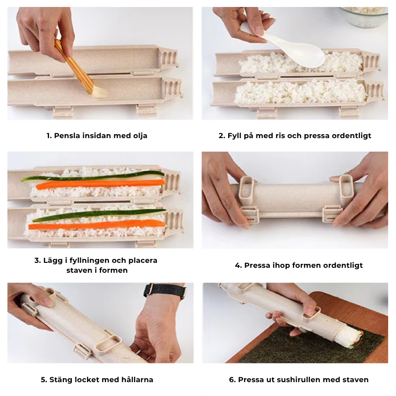 SushiRoll Pro™ – Perfekta sushirullar på sekunder