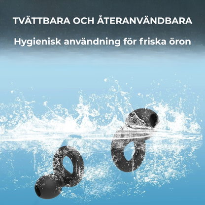 Tysta Öronproppar – Brusreducering för Sömn, Arbete & Resa (Återanvändbara)