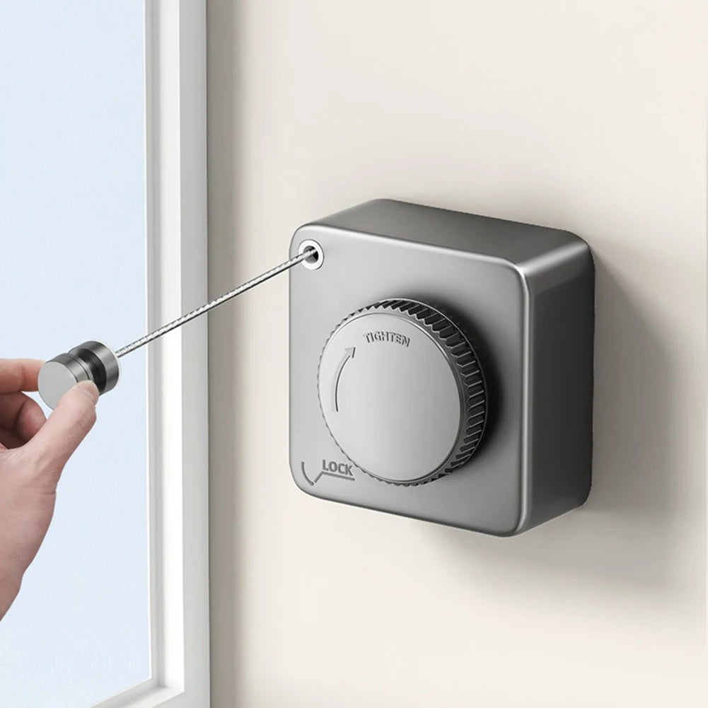 Retractable single clothesline up to 4.8m for both outdoors &amp; indoors