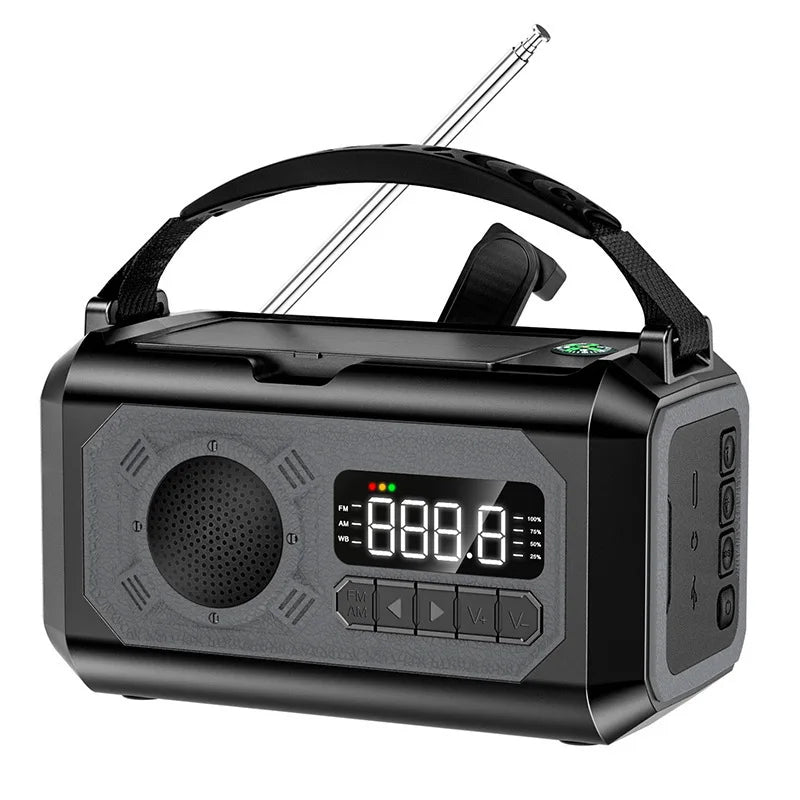 3-in-1 Emergency Radio with Power Bank & Flashlight – Emergency Preparedness for Power Outages