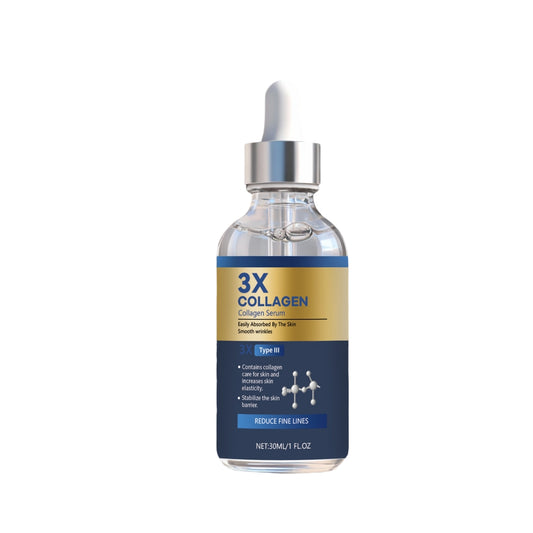 3X Collagen Serum™ – Kollagen, Hyaluronsyra & Niacinamid för Fastare och Återfuktad Hud 30 ml