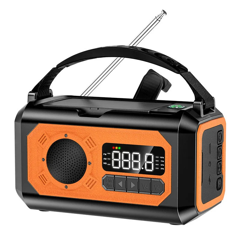 3-in-1 Emergency Radio with Power Bank & Flashlight – Emergency Preparedness for Power Outages
